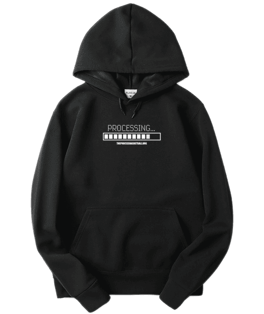 HOODIE "PROCESSING" BLACK