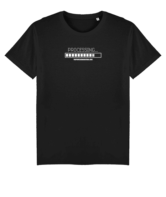 T-SHIRT "PROCESSING" BLACK