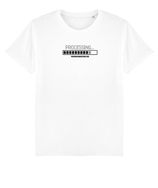 T-SHIRT "PROCESSING" WHITE